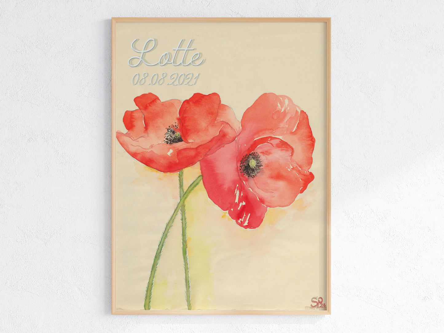 August Geburtsblume Mohnblume